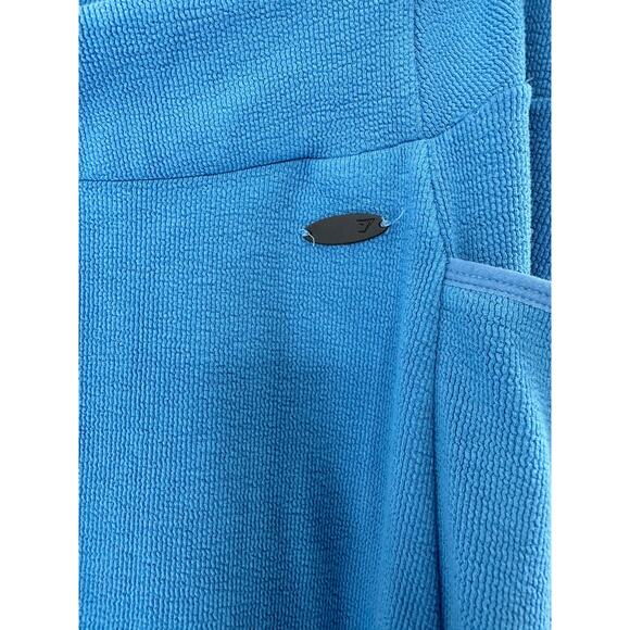 Gymshark Blue Workout Athleisure Slimming Malibu Poise Cropped Capri Leggings - Picture 3 of 8